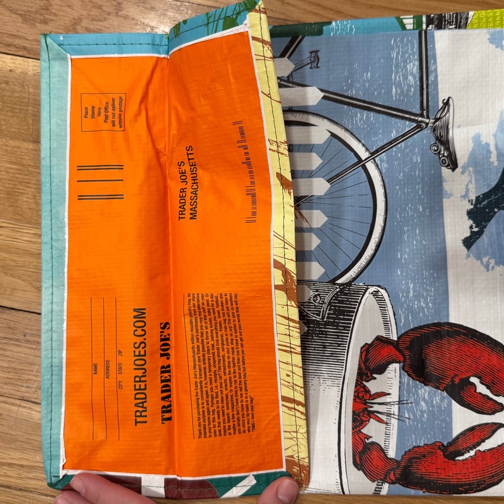 Trader Joe's ECO Reusable Shopping Grocery Gift Tote Bags/Boston/New with tags - Picture 5 of 7